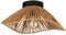 EGLO Deckenlampe Lavister, Deckenleuchte im Japan-Stil, Wohnzimmerlampe aus Metall in Schwarz und gewickeltem Papier in Natur, FSC-zertifiziert, E27 Fassung, Ø 39 cm