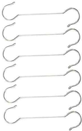KITANDOVE 6pcs Heavy Duty Garden Hooks for Hanging Baskets Durable S Hooks for Plants Bird Feeders and Garden Decor Ideal Fence and Post Brackets for Outdoor Use