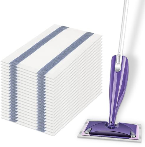 20-Pack Refill Pads for Flash Power Mop,SHUOMAO Floor Cleaning Home Surface Refill Pad Compatible with Flash Power Mop and Swiffer WetJet Hardwood Floor Spray Mop