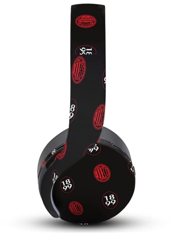 Head Case Designs Offizielle AC Milan Muster Logo Kunst Vinyl Haut Aufkleber Abziehbild Abdeckung kompatibel mit Sony PlayStation PS Pulse 3D Headset