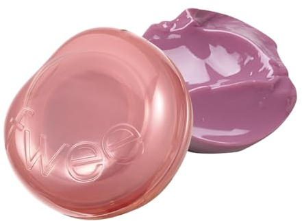 fwee Glowy Jelly Pot | Dewy Jelly Lip & Blush Color, Tinted Glow Jelly Balm, Dewy Buildable Finish – Lavender Whip (Creamy Lavender) | 0.14 oz