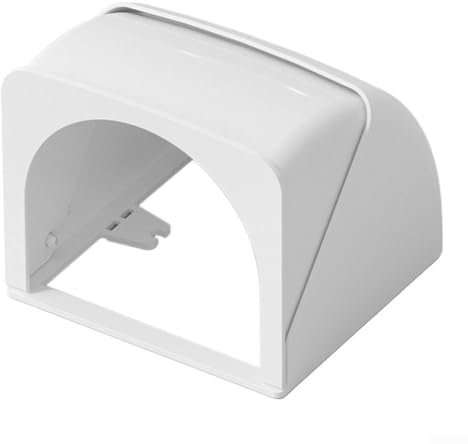 Electric Socket Cover Protective Outlet Box Waterproof Outdoor Electrical Switch Case Box With Rain-Proof Design For Garden Yard Patio Socket Protection(White)