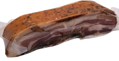 Geräucherter Bauchspeck 400g Schweinespeck am Stück traditionell gepökelt & geräuchert Wammerl Rauchbauch aus 100% deutschem Schweinefleisch Perfekt für Kochen Vesper Grillen & Pancetta-Ersatz