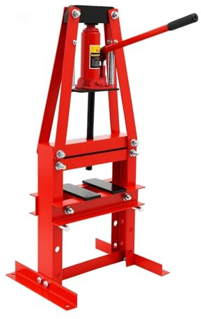 RVIFY Asta Pressa idraulica 6T Tipo A/H Pressa idraulica Regolabile in Altezza con valvola di troppopieno per Metallo di Riparazione Automatica CRIC PANTOGRAFO(A-Shaped)