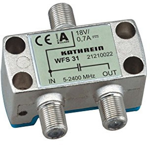 Kathrein WFS 31 F 2 x F Silver Cable Interface/Gender Adapter – Cable Interface/Gender Adapter (F, 2 x F, Female/Female, Silver, Metal, Plastic, 80 g)