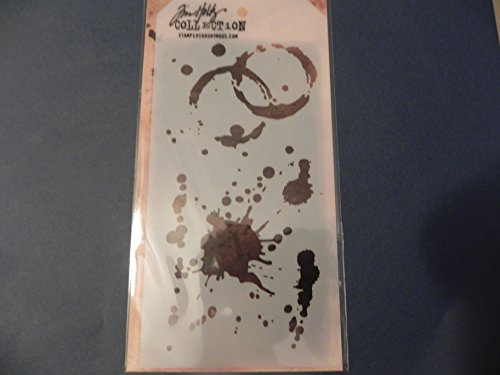 Tim Holtz Schichtung Schablone ~ Spritzen.