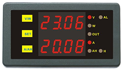 AILI Voll programmierbares DC Combo Meter DC 0-200V 0-100A Spannung Strom Energie Leistung Watt Batterieanzeige