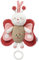 Fehn 068047 Spieluhr Schmetterling / Aufzieh-Spieluhr mit herausnehmbarem Spielwerk zum Aufhängen, Kuscheln und Greifen / Melodie Mozarts Wiegenlied für Babys und Kleinkinder ab 0+ Monaten