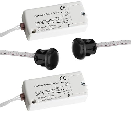 2 x SO-TECH® Mini-Sensor Bewegungsmelder schaltet durch Handbewegung Bewegungssensor Bewegungsschalter