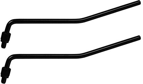 Tremolo-Arm (6 mm/0,6 cm Gitarre Double Bar Floyd Rose Ersatz für E-Gitarre Tremolo Brücke System Teile, schwarz (2 Pack)