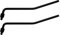 Tremolo-Arm (6 mm/0,6 cm Gitarre Double Bar Floyd Rose Ersatz für E-Gitarre Tremolo Brücke System Teile, schwarz (2 Pack)