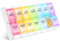 Opret Weekly Pill Organiser, Large Pill Box 7 Day 2 Times a Day for AM PM, Push Button Pop Open Design Travel Tablet Organiser with 14 Compartments, for Vitamins Supplements Medication
