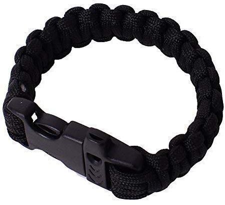 tevenger Paracord Survival Outdoor Armband Steckschließe Pfeife Fallschirmschnur Männer Herren Schmuck Men Bracelet 25cm mehrfarbig