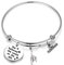 ENSIANTH Turner-Geschenk, Gymnastik-Charm-Armband, Gymnastik-Armband, Gymnastikunterricht, Schmuck, Geschenk für Frauen und Mädchen (Fitness-Armband, sl), Edelstahl