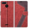 MOBESV Hülle für Xiaomi Redmi 6 / Redmi 6A Handyhülle, Lederhülle mit Kartenfach, Klapphülle mit Ständer, Flip Case Handytasche Schutzhülle, Modisch Rot