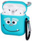 Sully Monsters Inc Soft Rubber Silicone Air pods Case Cover Skin Protector with Clip Hook Keyring for 1st 2nd Generation pod. Shock Proof Protective Replacement for Wireless Charging Headphones