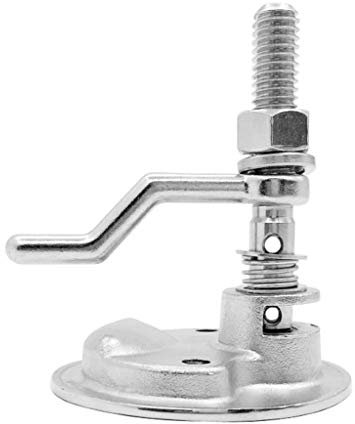 YIJIAN Marine Boat 316 Edelstahl 2-Zoll-Flush Hatch Griff Aufzug Cam Latch w/Back Plate for RV Boote Yacht Deck Hardware