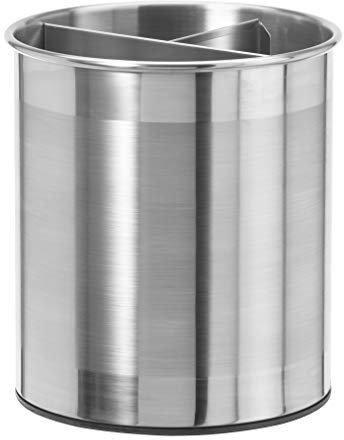 Oggi 7210 - Soporte giratorio para utensilios, acero inoxidable, plateado