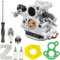 ZAMDOE Carburatore per Husqvarna 435 435E 440 440E per Jonsered CS2240 CS2240S CS410 Motosega, Sostituisce # C1T-EL41 C1T-EL41A 506450501, con Candela Tubo del Carburante