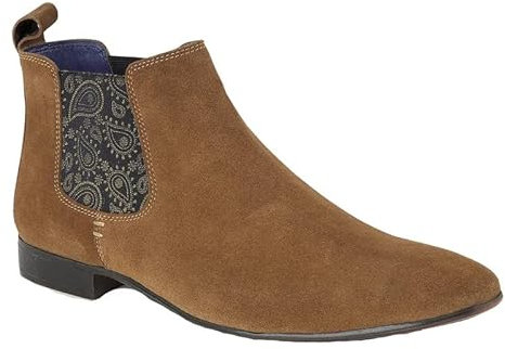Silver Street London Carnaby, Stivali Stile Chelsea Uomo, Carnaby Pelle Camoscio Marrone Chiaro, 45.5 EU