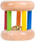 Toddmomy Bambino Rotolo di Legno Arcobaleno Sonagli Campane Cilindro Rolling Tamburo Maniglia Mano Strisciare Montessori Per Bambini Neonati Bambini