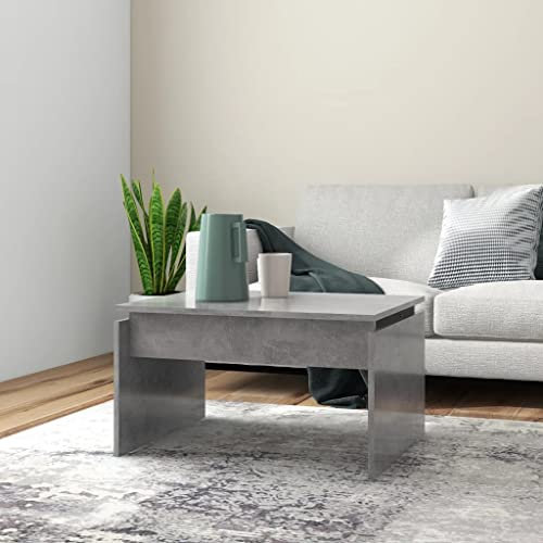 vidaXL Tavolino da Salotto Grigio Cemento 68x50x38 cm in Truciolato