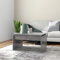 VidaXL Table basse Gris béton 68x50x38 cm Aggloméré