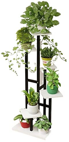 Blumenständer Pflanzenständer Blumentreppe Blumenständer Aus Metall, Nordischer Blumenständer Aus Schmiedeeisen, Minimalistische Wohnzimmer-Innendekoration Blumenbank Pflanzenregal Blumenregal ( Blue