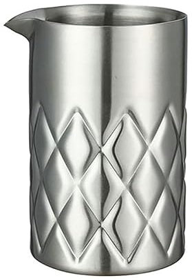 Cocktail Geek Cocktail Shaker, 18oz Stainless Steel, Diamond Pattern Design, Double-walled and Vacuum Insulated, Dishwasher Safe