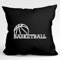 Huuraa Kopfkissen Basketball Ball Geschenk 40x40cm mit Füllung Black Baumwolle Basketball Deko