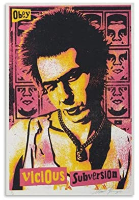 Bybali Obey GiantFashion Poster Dekorative Malerei Leinwand Wandkunst Wohnzimmer Poster Schlafzimmer Gemälde 60 x 90 cm