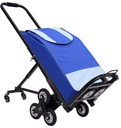 Kaichenyt Carrello per scale, pieghevole, portata fino a 150 kg per trasloco, oggetti pesanti, carrelli per scale
