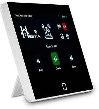 HESTIA 7 HD Smart Security Control Panel, Wireless Alarm System Hub | Compatible with SAFE-TECH RF Interlinked Alarm Series, Alexa & Google Assistant