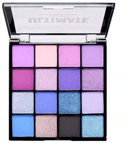 EONFAVE Lidschatten Palette, 16 Farben Hochpigmentierte Eyeshadow Palette, Glitter Matte Lang Anhaltende Lidschatten Mischbar Augen Schminke Paletten Für Frauen Mädchen (01 Blaue Sirene)