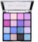 16 Farbe Lidschatten Palette - Hohe Farbwiedergabe Matte Schimmernde Eyeshadow Palette, Seidiger Puder Mehrfarbenserie Liedschatenpalete, Langanhaltend & Schweißfest, Tierversuchsfrei (01 Blau, 20g)