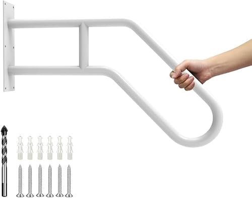 treppenhandlauf Edelstahl Handlauf V2A 33,7mm 240K Bodenwandhandlauf mit leicht gebogener Endkappe - UNGETEILT - 1500 mm