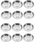 KGDUYC Mini Dipschalen - 12pcs Mini Snack Teller Edelstahl Schälchen Klein, Saucenschälchen, Sushi-Schüssel, Dip-Schalen, Snack-Schüssel, Servierschalen Für Snacks Sushi Saucen Gewürze,6 cm