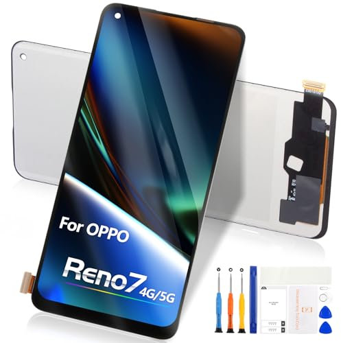 Pantalla LCD para Oppo Reno7 4G / 5G / Find X5 Lite 5G - para Oppo Reno7 4G LCD Touch Screen Digitalizador para Reno7 5G LCD Display CPH2363 CPH2371 Cristal Panel Sensor Asamblea Herramientas