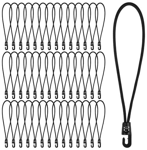 Adiwo Spanngummi mit Haken 25 cm, 42 Stück Expander mit Haken Multifunktional Planenspanner, für Planen Zelt Net Camping Gummiseil Spanngummis mit Haken