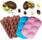 4 Pcs Easter Eggs Moulds, Non-Stick Easter Baking Chocolate Candy Mould Wax Melt Moulds