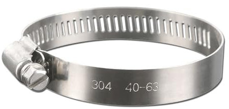 10pcs 8mm-700mm Stainless Steel Adjustable Drive Hose Clamp Fuel Line Worm Size Clip Hoop Snap Clamps(300-400mm)