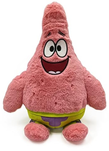 Warmies Plush Patrick Star from Nickelodeon’s Spongebob Squarepants. Microwavable Heat Pad, Weighted Heatable Plushie Gently Scented with French Lavender