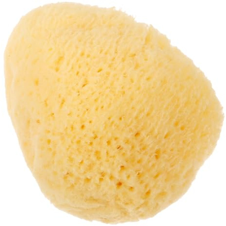 Natürlicher Gesichtsschwamm aus Meerschwamm, Gelb, 1 Stück