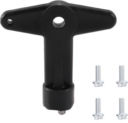 Huba 7700422600 Lot de 4 vis de revêtement de roue + clé pour enjoliveurs antivol compatibles avec Clio II III, Laguna II, Modus, 7700422600