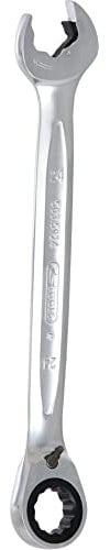 Ks Tools 503.5924 - Clé mixte à cliquet DUO - Gamme GEARplus® - 24 mm - En chrome Vanadium - Finition Satinée