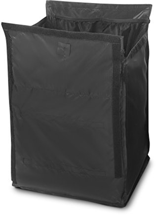 Rubbermaid Commercial Products 1902703 Quick Cart Replacement Liner (Small, Pack of 6) Black