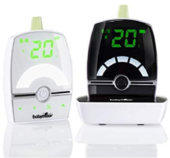 Babymoov A014201 Babyphone audio Premium Care 1400 m, Bianco/Nero