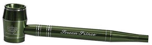 Screen Prince - Sieblose Pfeife aus Aluminium - Länge 120mm - komplett zerlegbar (grün, 120mm)