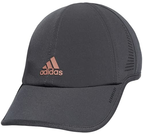 adidas Women's Superlite Relaxed Adjustable Performance Cap, Grey Six/Rose Gold, One Size