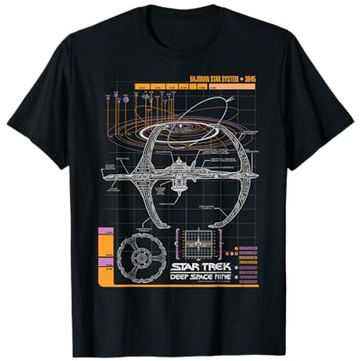 Star Trek DS9 Bajoran System Schematic Graphic T-Shirt T-Shirt